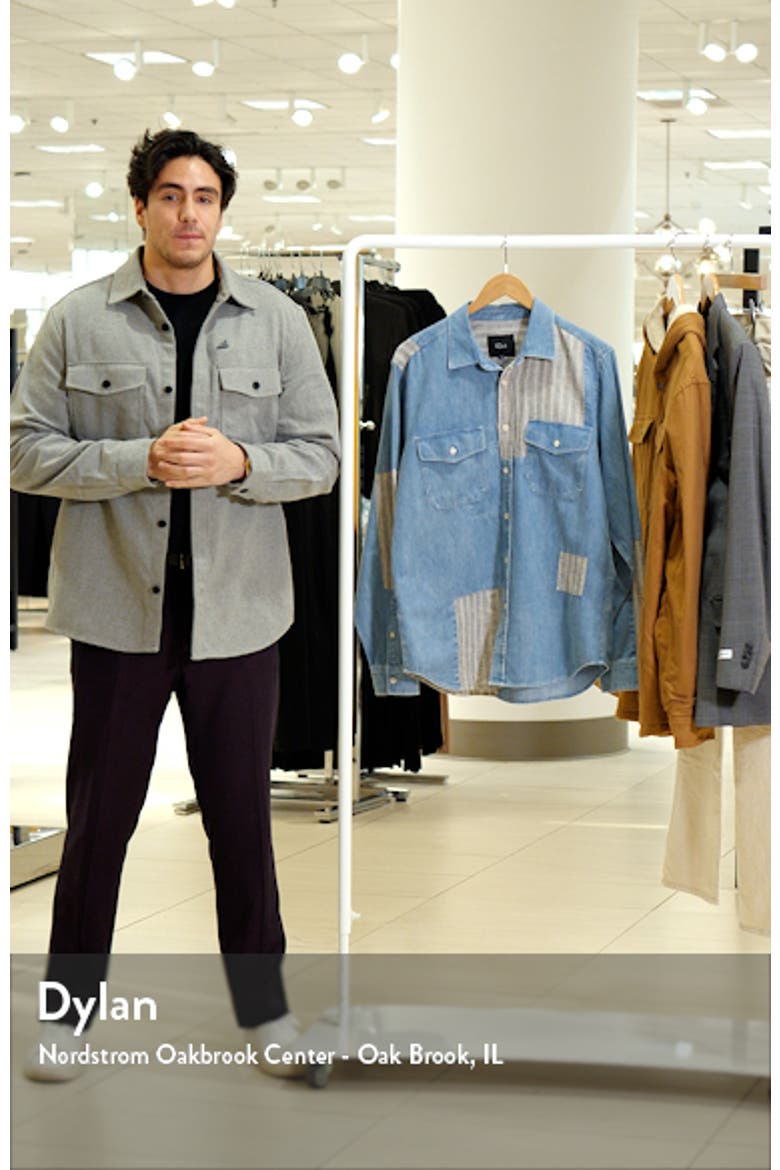 Larsen Patchwork Denim Button-Up Shirt video