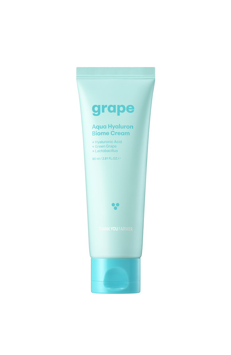 THANK YOU FARMER Grape Aqua Hyaluron Biome Cream, Main, color, White