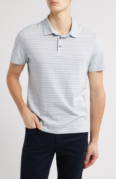 Homebrook Stripe Cotton Blend Polo