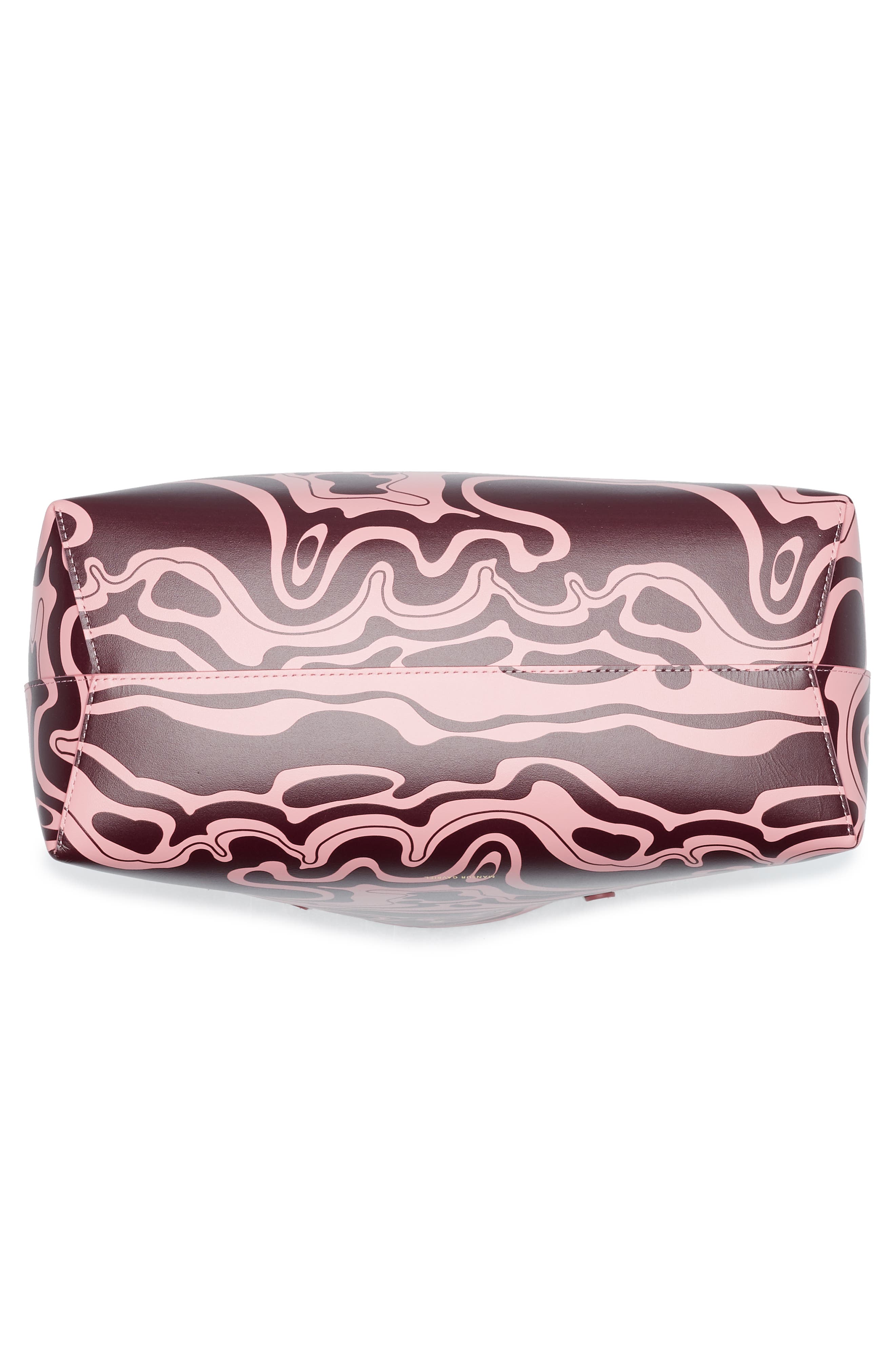 Mansur Gavriel Large Leather Tote, Alternate, color, Flamingo/ Plum