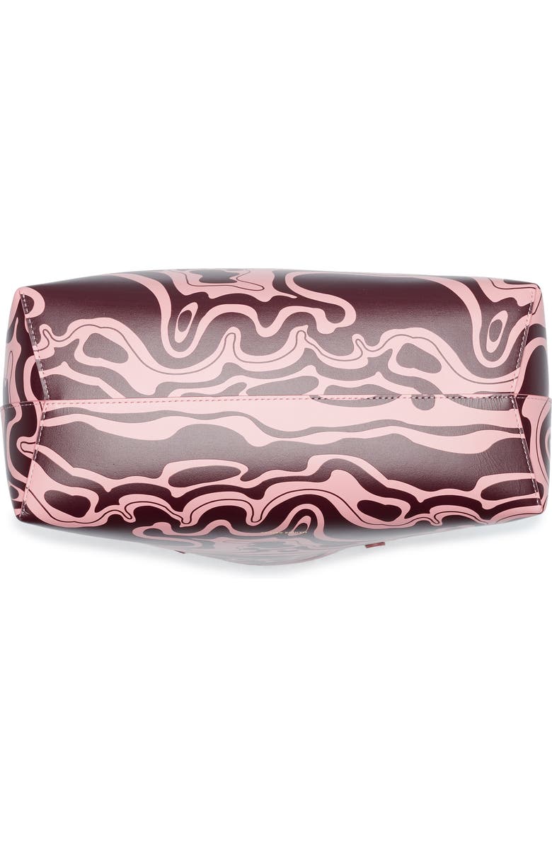 Mansur Gavriel Large Leather Tote, Alternate, color, Flamingo/ Plum