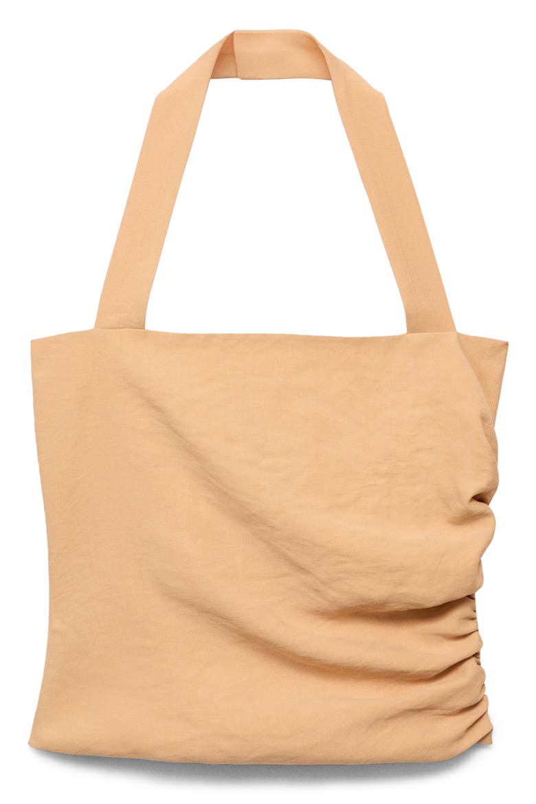 Gathered Halter Top, Alternate, color, BEIGE