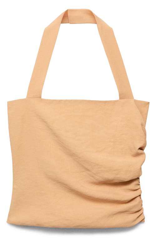 Mango Gathered Halter Top In Neutral