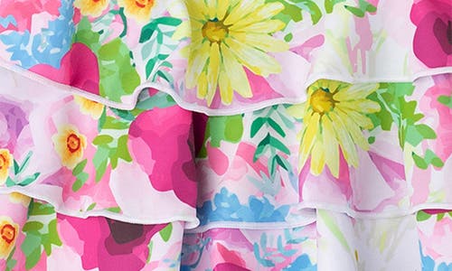SHADE CRITTERS SHADE CRITTERS KIDS' WILDFLOWERS RUFFLE TIERED COVER-UP SKIRT