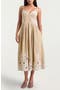 Maude Embroidered A-Line Dress