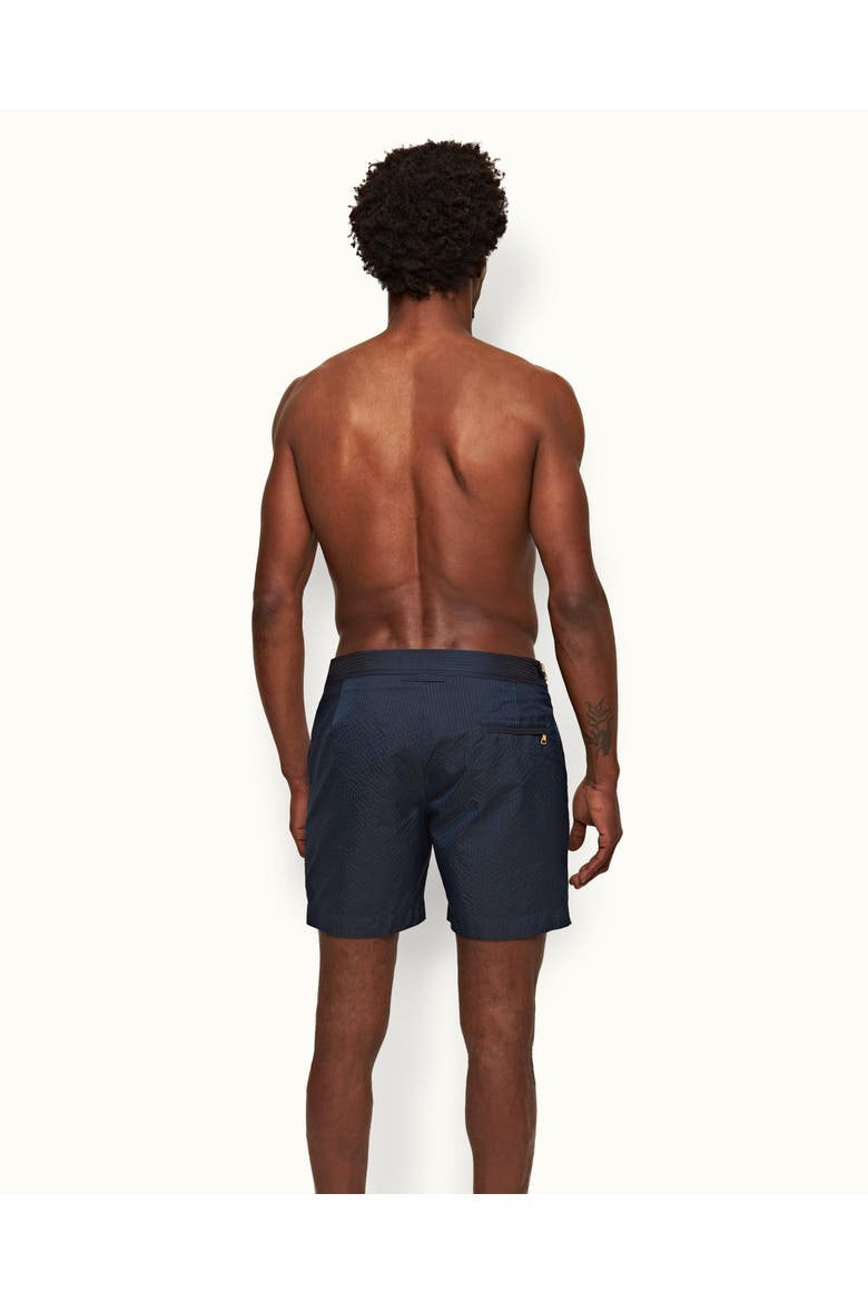 Bulldog Relaxed-Fit Swim Shorts, Alternate, color, NIGHT IRIS