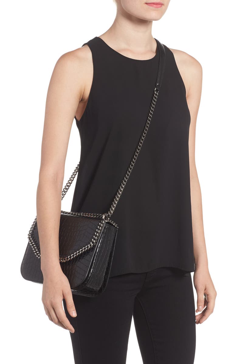 Stella McCartney Falabella Box Faux Leather Shoulder Bag, Alternate, color,