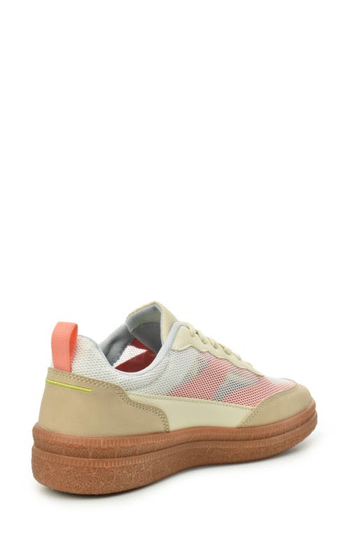 Nicole Miller Low Top Mesh Sneaker In Natural Multi