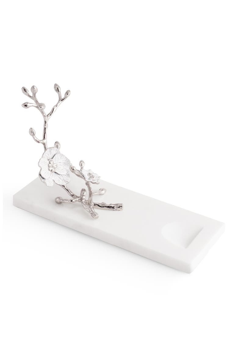 Silver Orchid Wine Rest, Main, color, SILVER