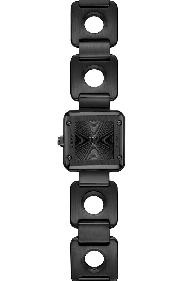 JBW Chasm Bracelet Watch, 22mm, Alternate, color, Ip Black/ Stainless Steel/ Bla