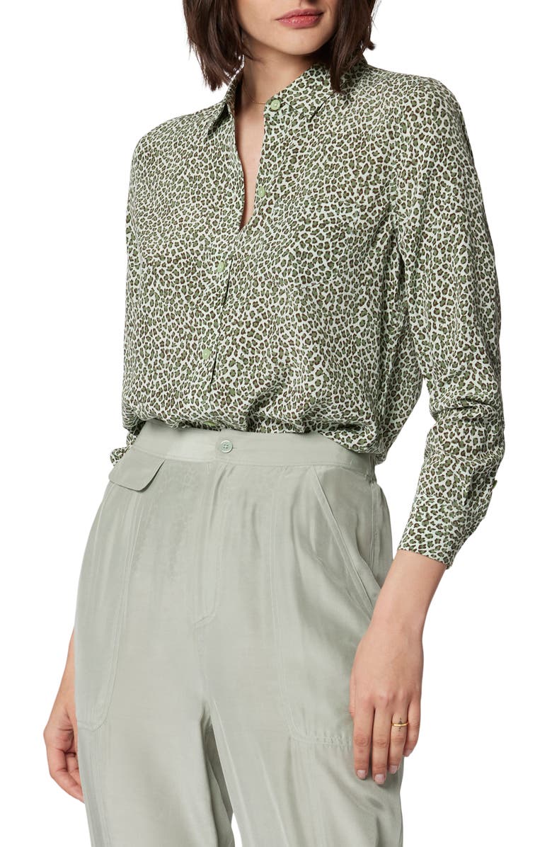 Equipment Leema Spot Silk Button-Up Shirt, Alternate, color, 