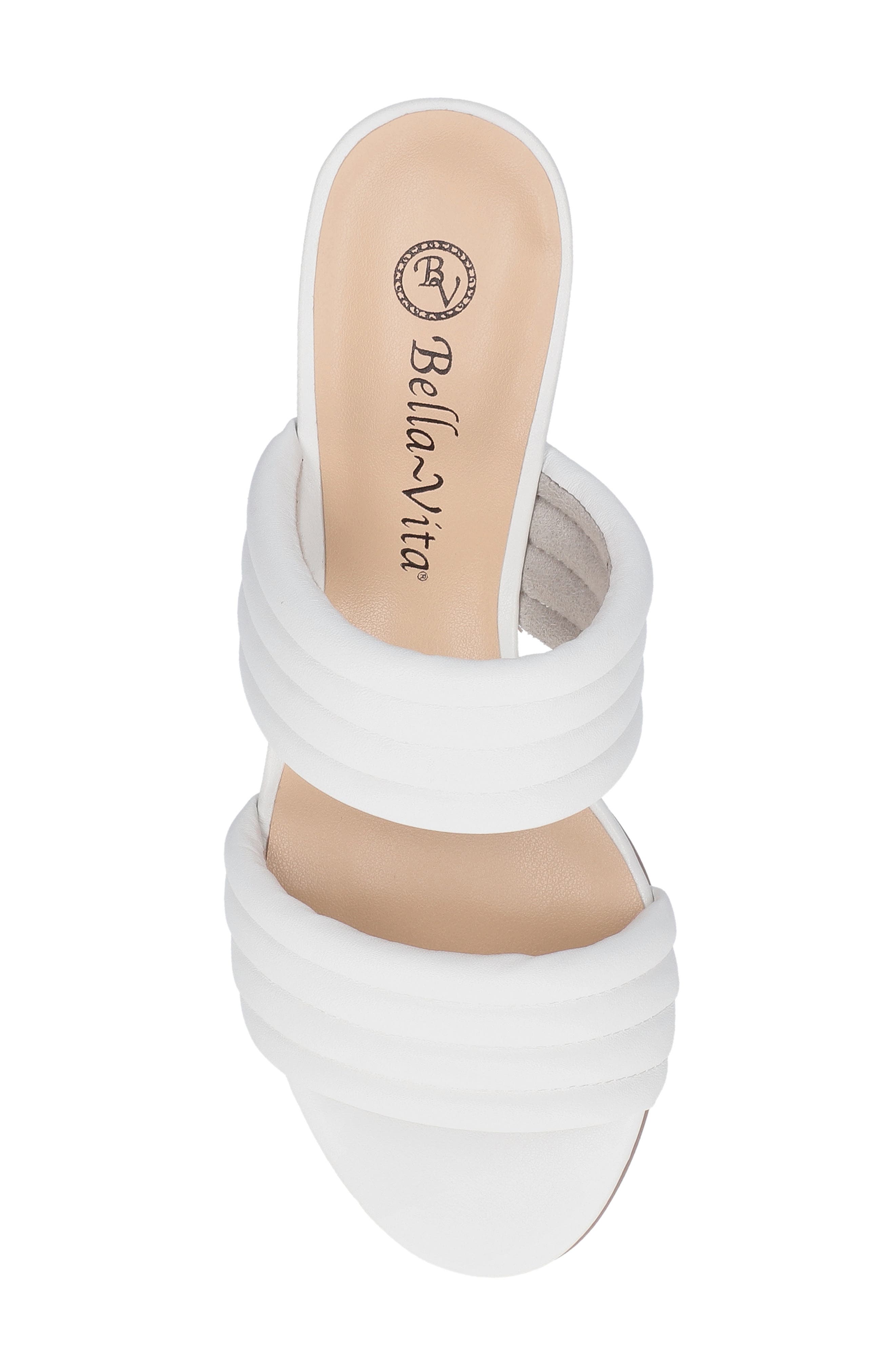 Bella Vita Georgette Slide Sandal, Alternate, color, White