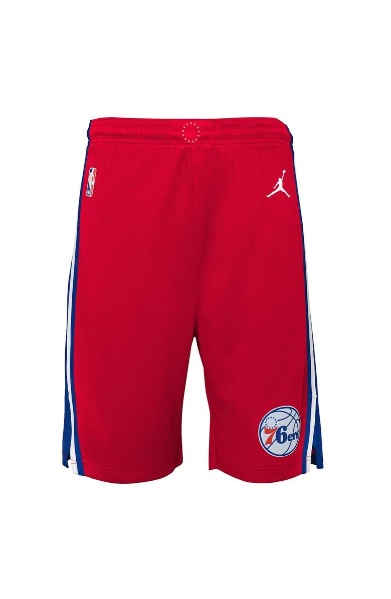 Jordan Brand Youth Jordan Brand Red Philadelphia 76ers Statement Edition Swingman Performance Shorts, Main, color, Red