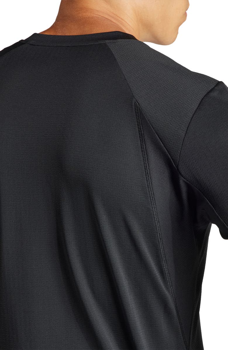 adidas Gameset Slim Fit Tennis T-Shirt, Alternate, color, Black