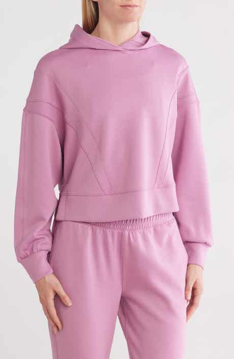 90 DEGREE BY REFLEX New Flow Scuba Knit Crop Hoodie