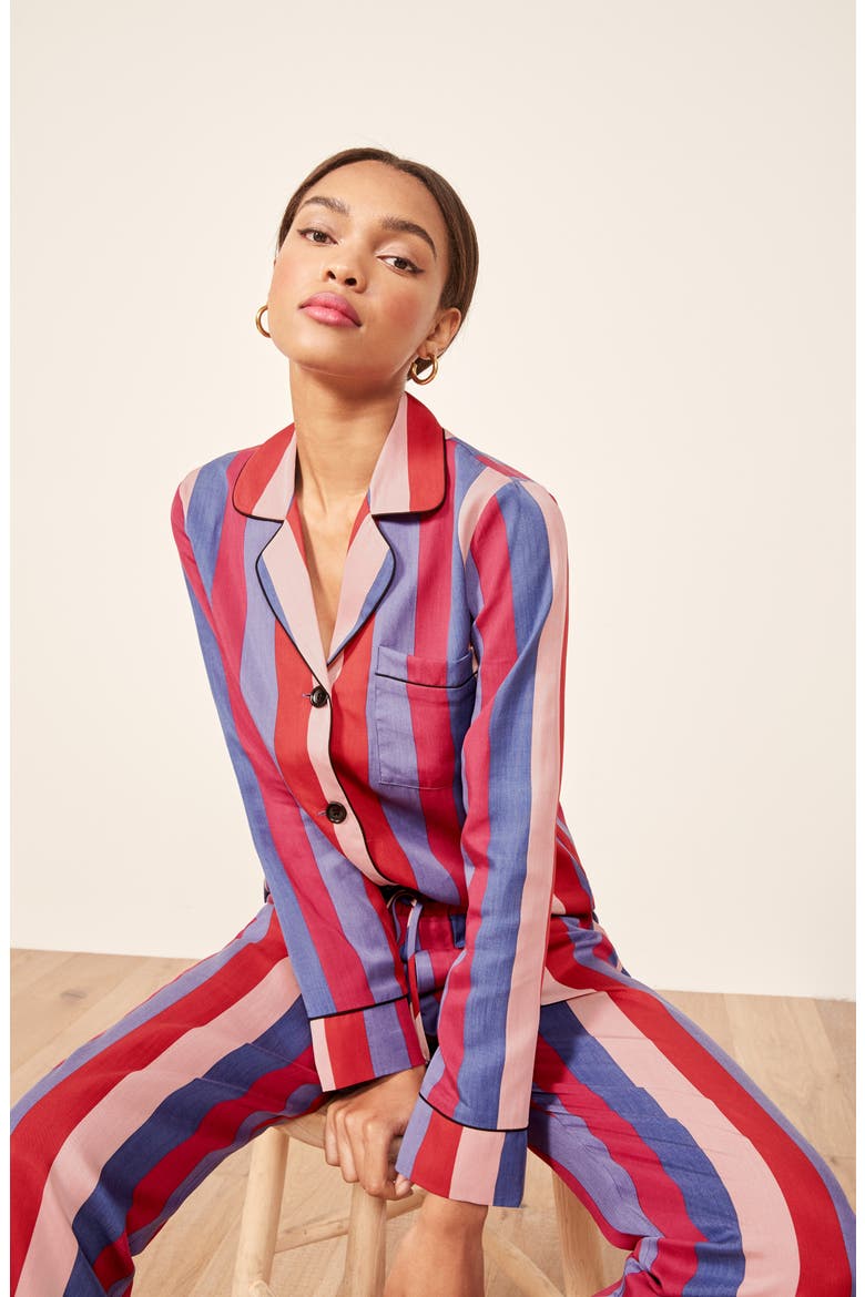 Stripe Pajamas, Alternate, color, DISCO STRIPE
