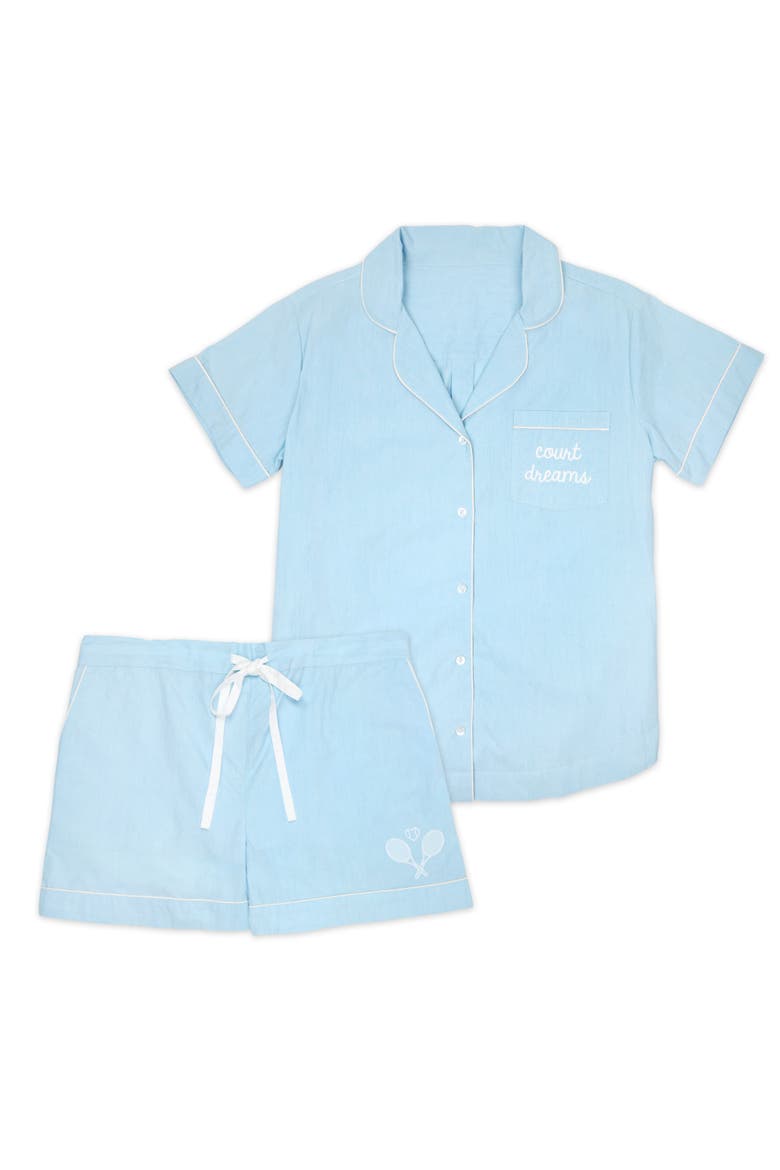 Short Pajama Set, Main, color, Court Dreams