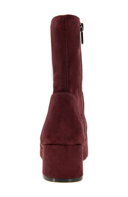 Reaction Kenneth Cole Road Stretch Bootie In Burgundy