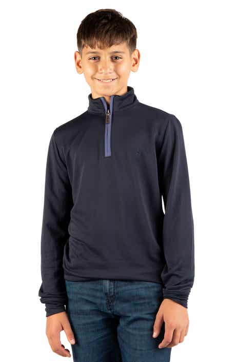 Kids' Modal Quarter Zip Sweater