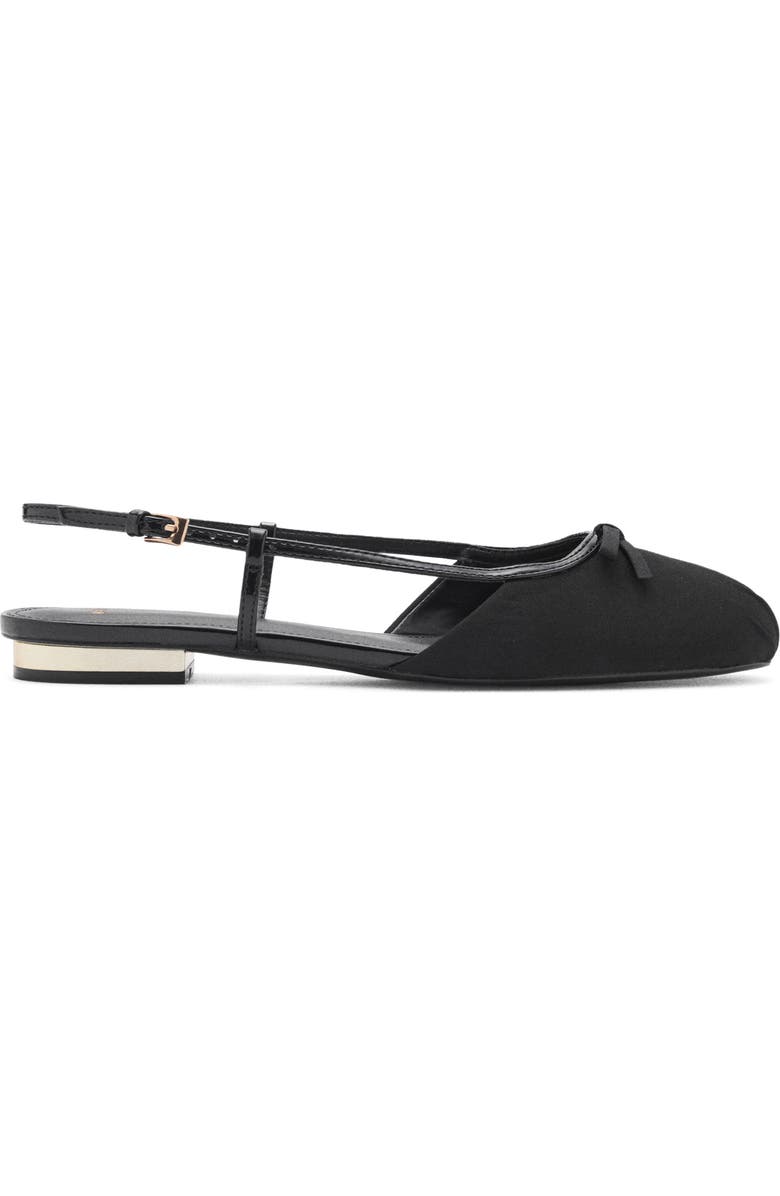 MANGO Slingback Ballet Flat, Alternate, color, Black