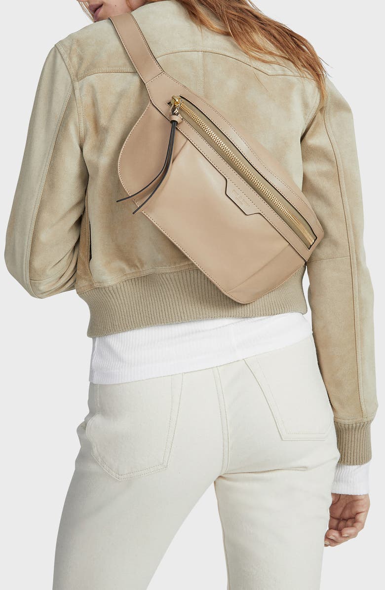 rag & bone Commuter Leather Belt Bag, Alternate, color,
