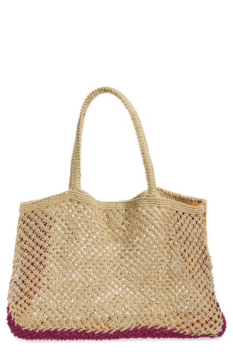 Moonlight Woven Jute Tote