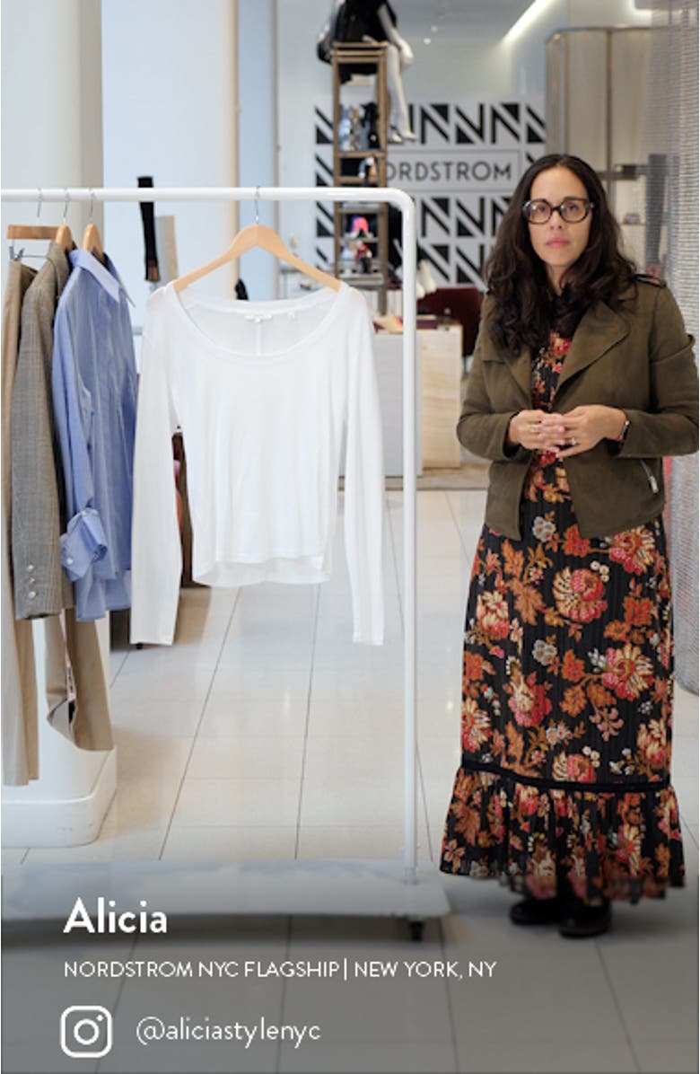 Scoop Neck Pima Cotton Top, sales video thumbnail