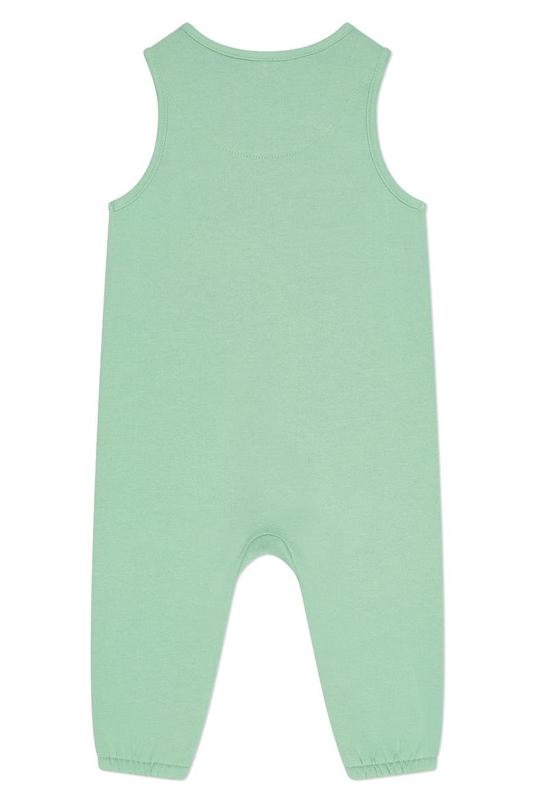 Printed Pocket Romper, Alternate, color, LILYPAD GREEN