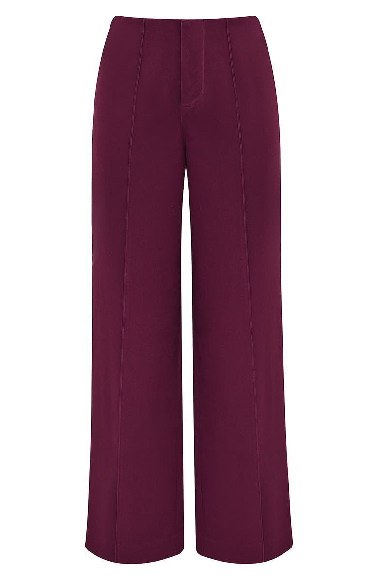 HOUSE OF CB Rivi Loose Fit Trousers, Alternate, color, Windsor Wine