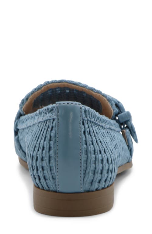 Charles David Finite Raffia Loafer In Blue