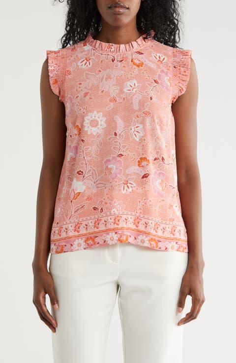 Smocked Sleeveless Top