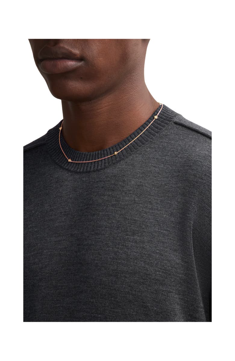 Burberry Shield Chain Necklace, Alternate, color, Gold/Clear