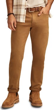 Lucky Brand 410 Athletic Straight Leg Brushed Twill Pants