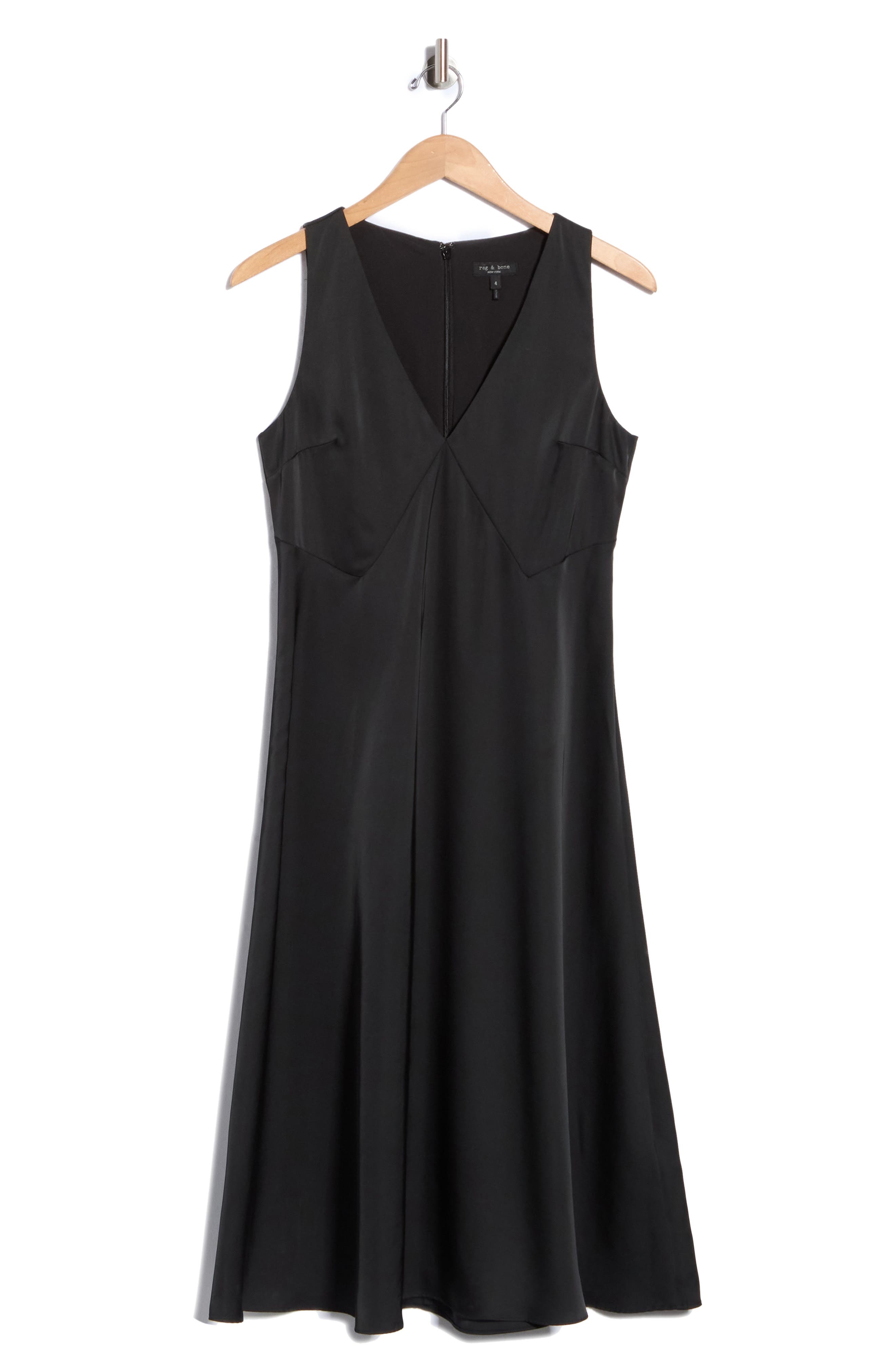 Helsa Satin Tank Midi Dress