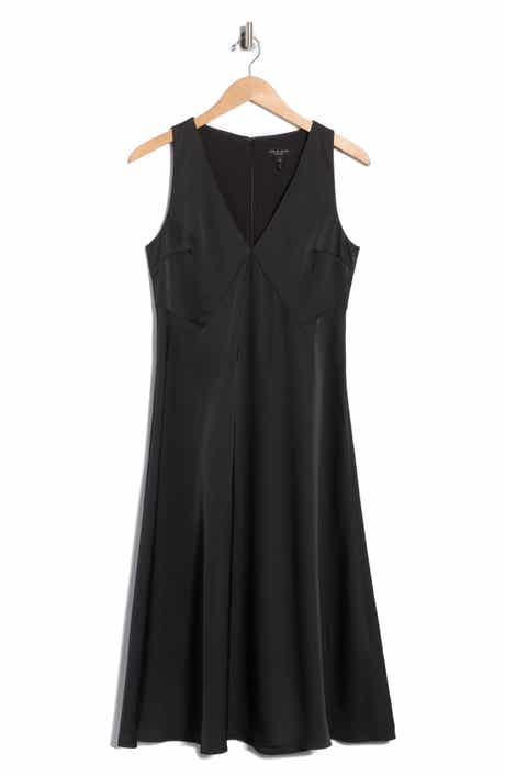 Helsa Satin Tank Midi Dress