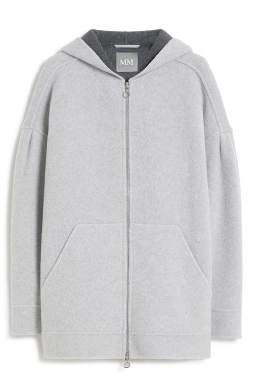 Mm By Max Mara Sottile Zip Hoodie In Gray