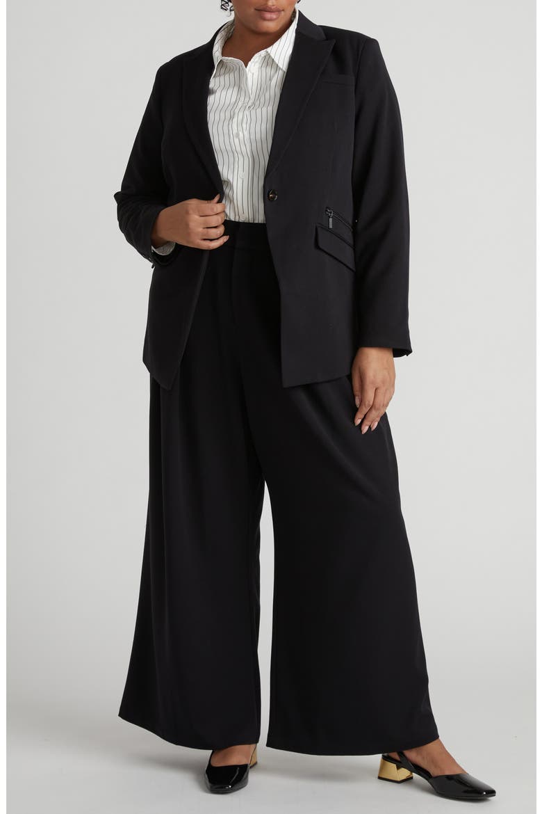 All Day Palais Wide Leg Pants, Alternate, color, BLACK