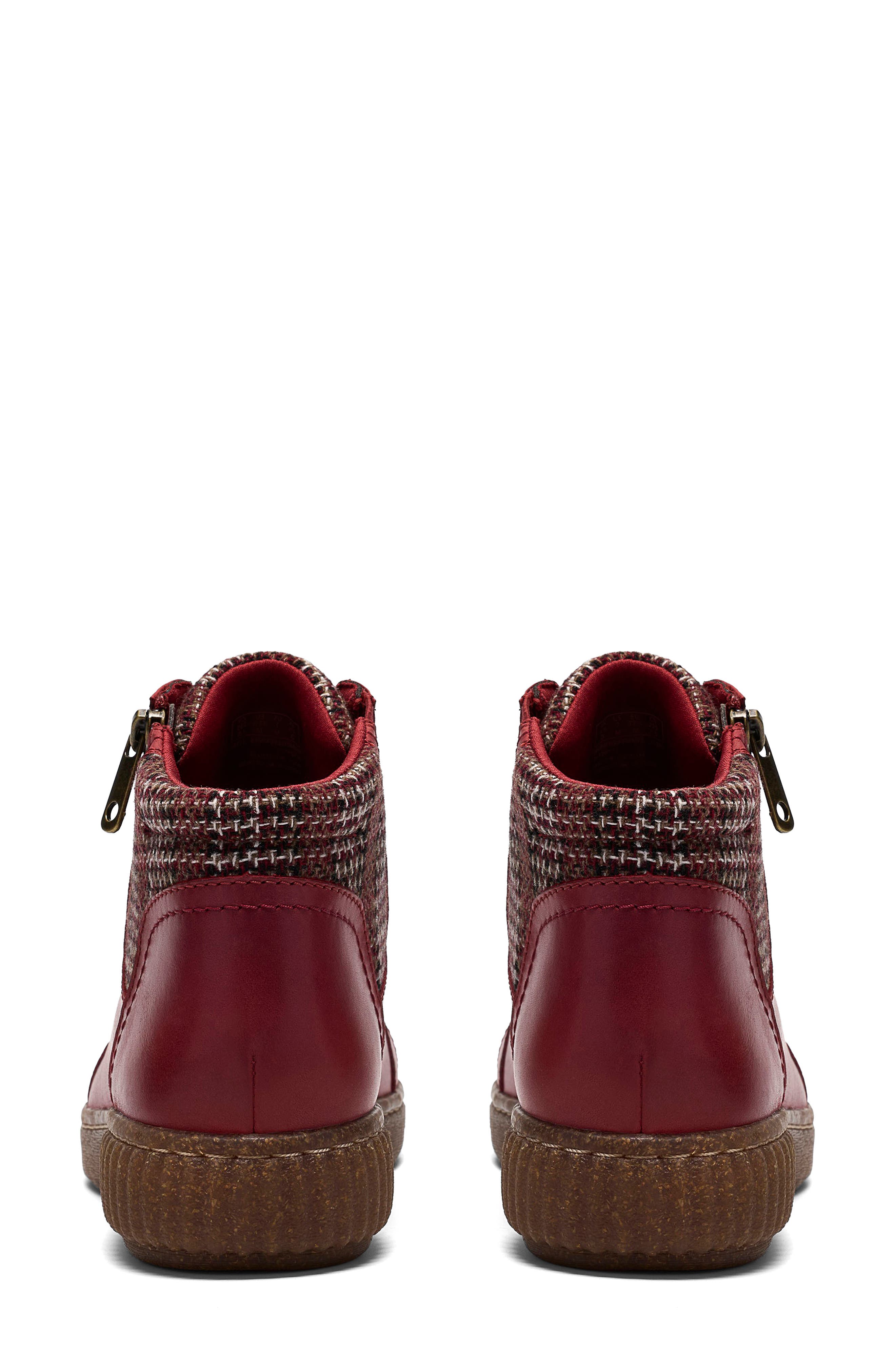 Carleigh Fiana Leather Bootie, Alternate, color, RED LEATHER