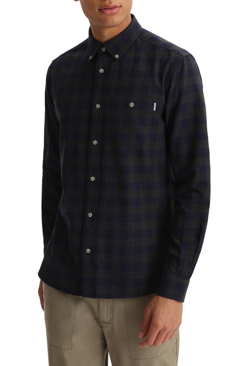 Woolrich Tradition Cotton Flannel Long Sleeve Button Down Shirt, Main, color, 