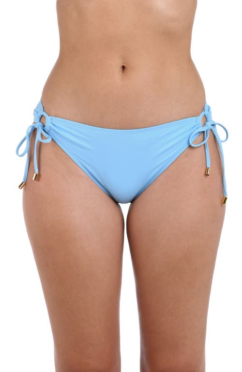 La Blanca Island Goddess Hipster Bikini Bottoms in Crystal Blue 