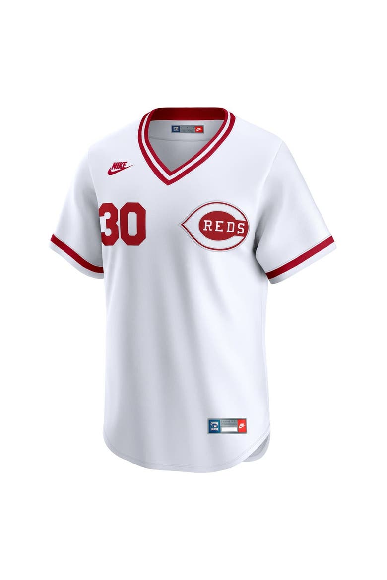 Men's Nike Ken Griffey White Cincinnati Reds Throwback Cooperstown Collection Limited Jersey, Alternate, color, White