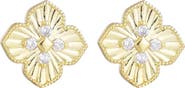 Adornia CZ Clover Stud Earrings