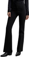 MANGO Pleated Flare Trousers