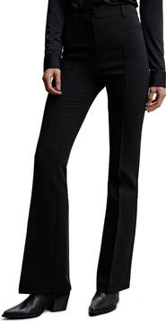 MANGO Pleated Flare Trousers