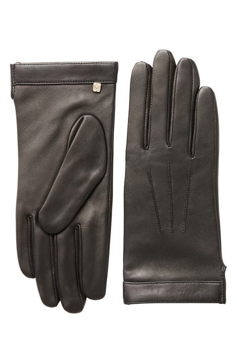 Cashmere Lined Leather Gloves