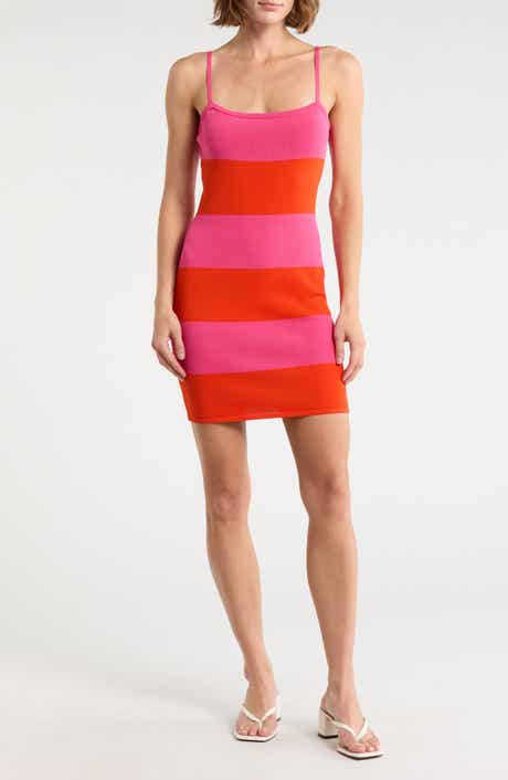 French Connection Colorblock Knit Body-Con Minidress