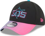 New Era Men's New Era Black/Pink Miami Marlins 2025 City Connect 39THIRTY Flex Hat