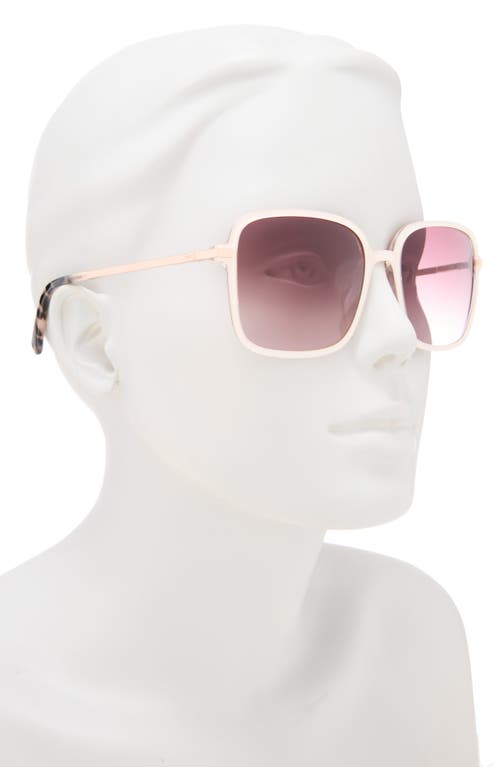 Ted Baker 57mm Gradient Square Sunglasses In Brown