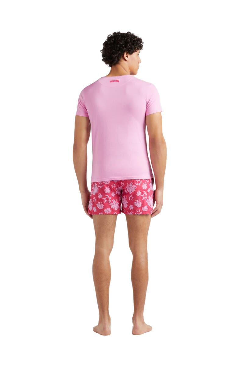 Vilebrequin Unisex Turtle Heart Flocked T-Shirt, Alternate, color, Petunia