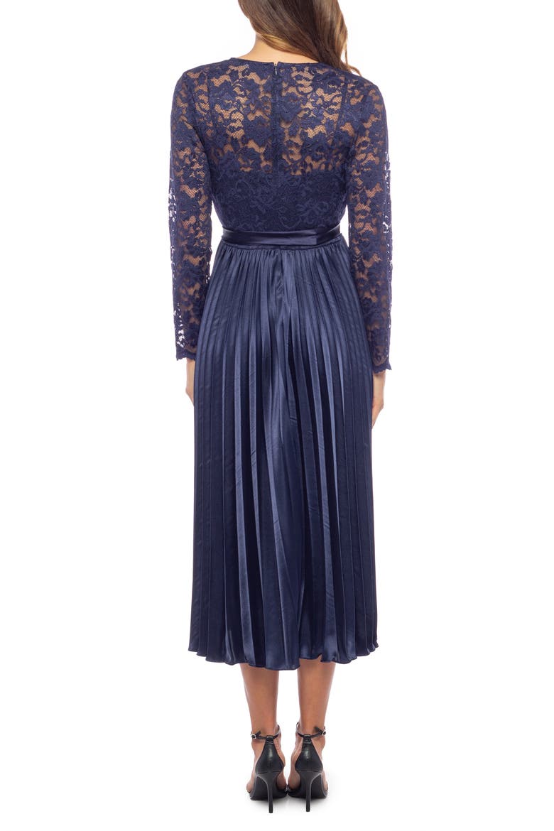Long Sleeve Cocktail Dress, Alternate, color, NAVY